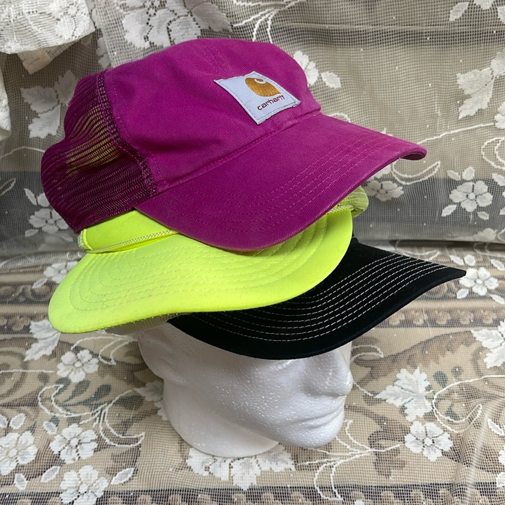 Bundle of vintage caps | Carhartt Men's Canvas Mesh-Back Cap | Magenta Agate